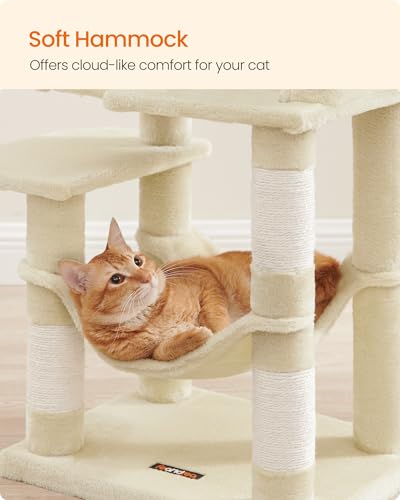 Cat Tree 44.1 (44.1 Inches / Beige)