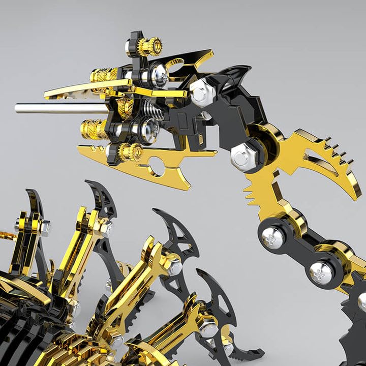 Scorpion 3D Metal Puzzles Kits for Adults Teens (Golden+black)