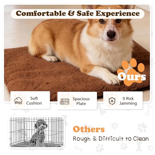 Wooden Dog Crate Furniture with Thick Cushion (L (38.7" x 25.7" x 26.9") / Brown)