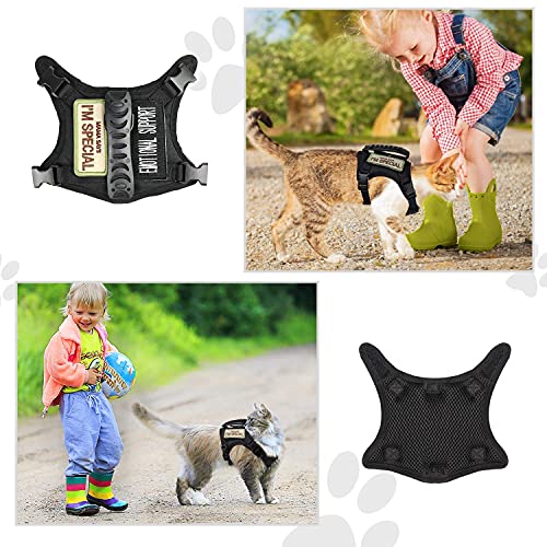 Tactical Cat Harness for Walking Escape Proof (Large / Black)