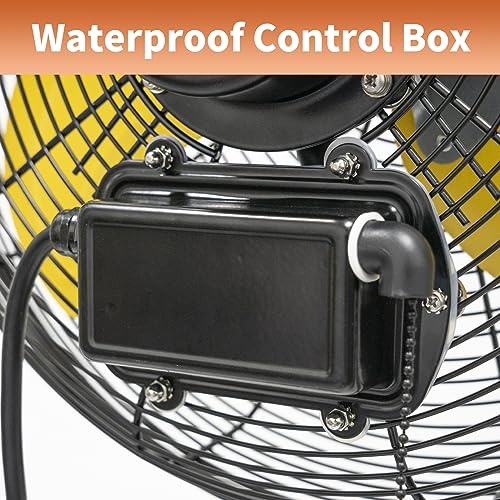 2pcs 14" Outdoor Wall Mount Fan (14" Outdoor (No Remote))