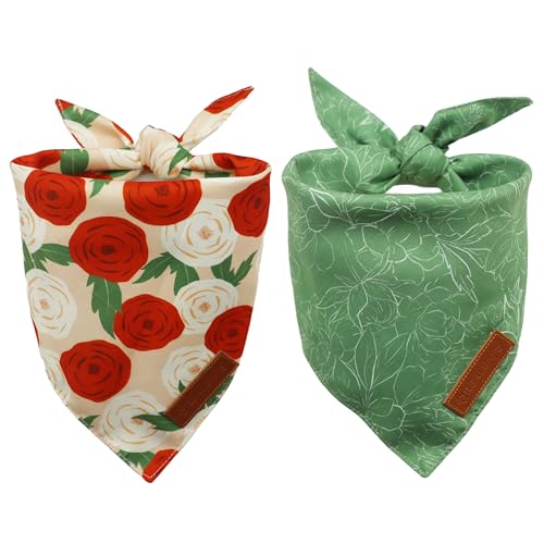 Spring Dog Bandanas 2 Pack (Spring / Small)