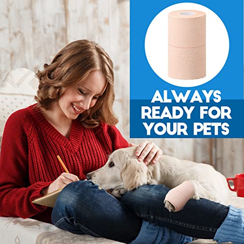 16 Rolls Self Adhesive Elastic Sports Bandage Tape (4 Inch x 5 Yard)