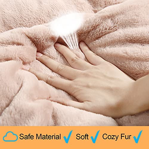 Dog Crate Pad Washable Dog Bed for Crate Medium Cozy Mat 36 (36.0"L x 23.0"W x 1.0"Th / pink)