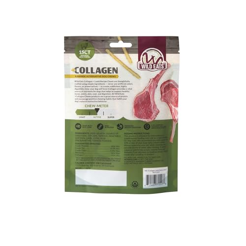 Lamb Collagen Sticks for Dogs (5.3 Ounce (Pack of 15))