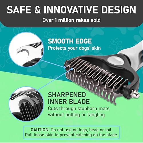 Pet Grooming Brush (White / Large)