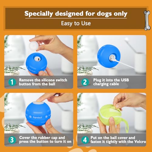 Interactive Dog Toys Dog Ball (Blue)