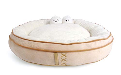 Soft Plush Small Cute and Cozy Food Dog Cat Bed (Dim Sum)