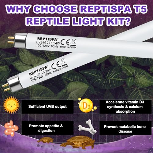 T5 HO Reptile Lamp Tube (5.0 Uvb / 24 Watts)