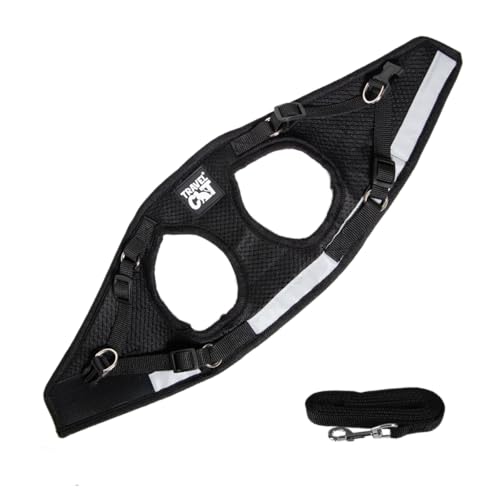 Travel Cat Harness and Leash Set (X-Small / Black)