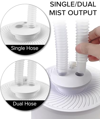 No Leak Reptile Fogger Humidifiers Mister for Reptile Tank (Dual Fog Output)