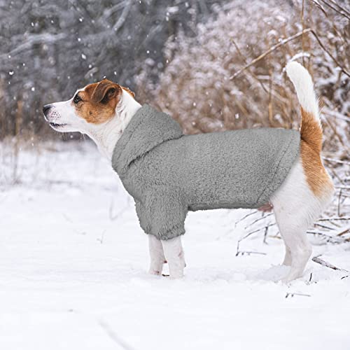 Fuzzy Dog Hoodie & Sweater (Medium / Grey)