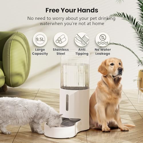 Gravity Dog Water Bowl Dispenser (White / 9.5L)