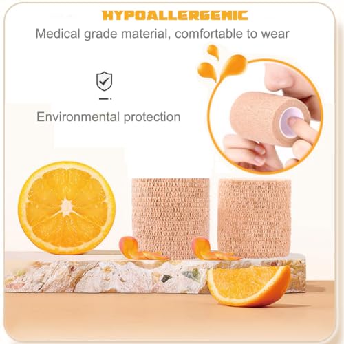 Self Adhesive Bandage Wrap 6 Pack (Blue)