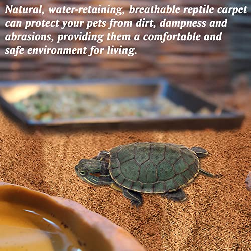 3 Rolls Reptile Carpet 16x36 Inch Coconut Fiber Mat for Tank Bedding (3 Pcs (16X36in))
