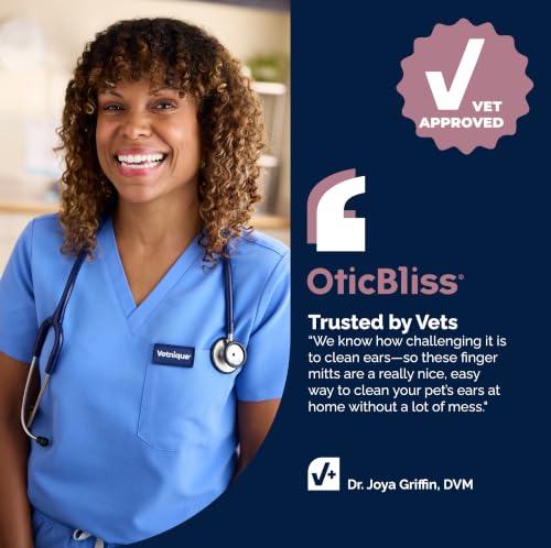 Oticbliss Cat & Dog Ear Wipes (Fingermitt Wipes)