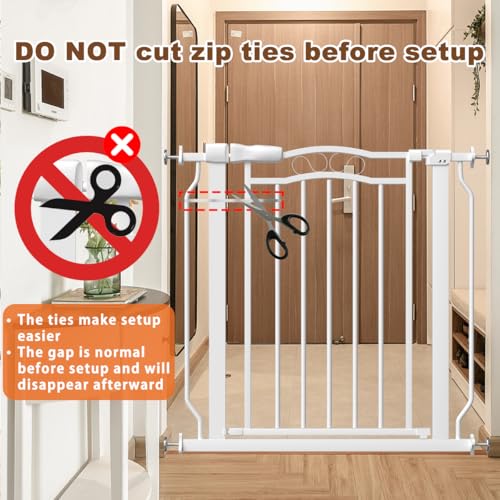53.1 62.5 Inch Extra Wide Baby Gate (White / 53.1"-62.5")