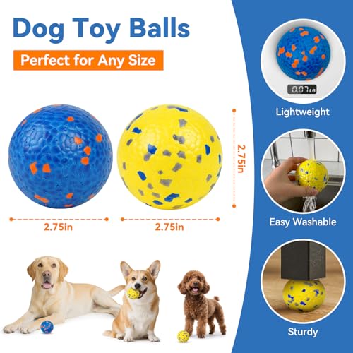Indestructible Dog Ball Toy (A-yellow&blue)