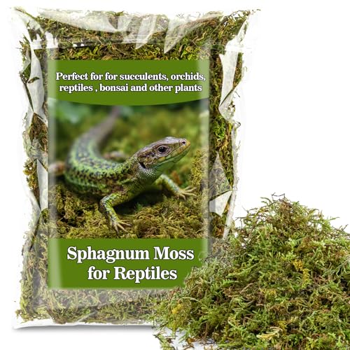 Sphagnum Moss for Reptiles (5.5 Ounces / Green)