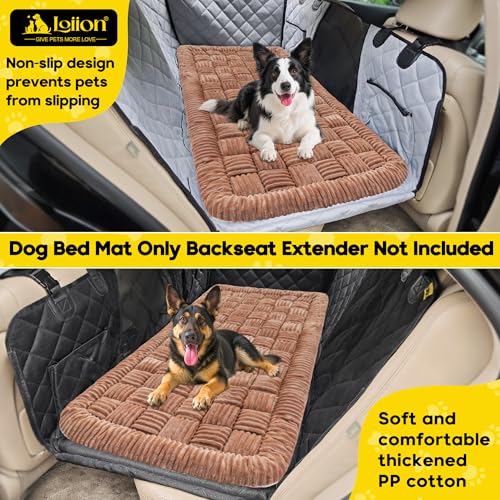 Dog Car Bed Mat Non (Brown / For Cars/ SUV/ Small Truck (50"×24.6"))