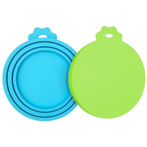 3 Pack Pet Food Can Covers (Blue/Green/Dark Green)