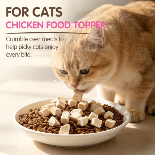 Freeze Dried Chicken Breast Treats for Dogs & Cats (11.3 Ounce (Pack of 1))