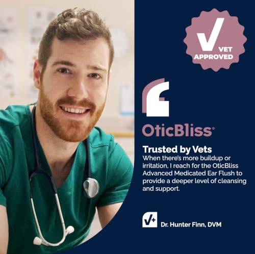 Oticbliss Dog Ear Infection Treatment & Ear Cleaner Flush 12oz (12oz Flush)