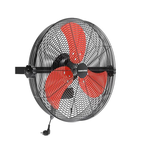 18 Inch Wall Fan Pro Series (Red / 18 inch)