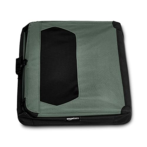 Portable Folding Soft Pet Dog Crate Carrier Kennel for Large Dogs (GREY / 36.0"L x 23.4"W x 24.0"H)