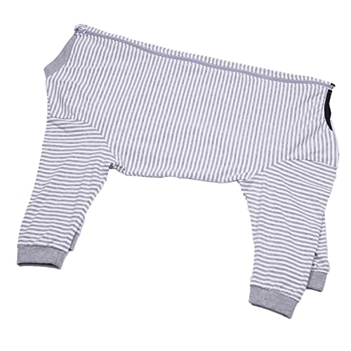 Dog Onesie Surgery Recovery Suit for Large Medium Bodysuit Dogs Pajamas PJS Full Body for Shedding (3XL / Grey)