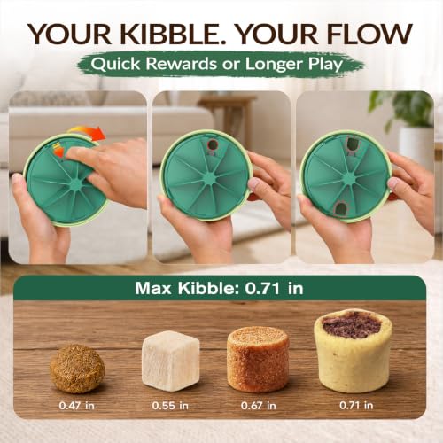 XL Rolling Dog Treat Dispenser Toys Wobble Giggle Ball (Green)