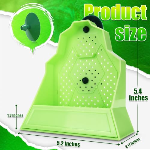 Reptile Anti Escape Feeding Bowl (Wall-Mounted Feeding Bowl / Small)