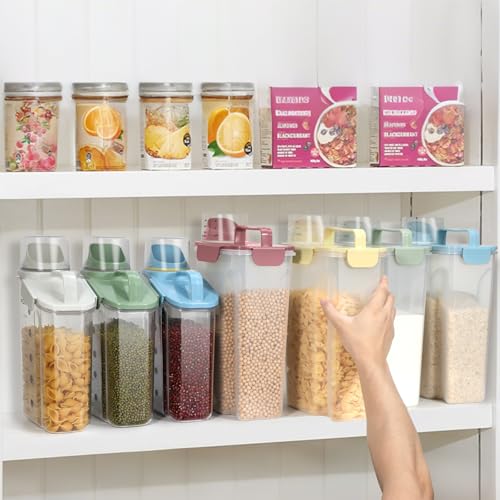 Airtight Rice Storage Container (Sky blue / 5L-1pack)