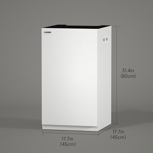 Wooden Aquarium Stand & Cabinet (W17.7xD17.7xH31.5in(45x45x80cm) / White)