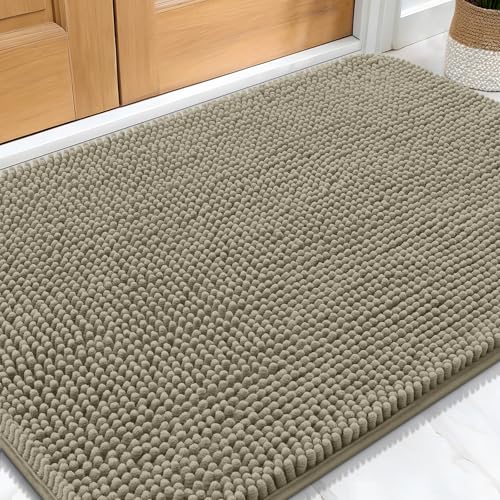 Dog Door Mat for Muddy Paws 32x20 (Warm Taupe / 32" X 20")