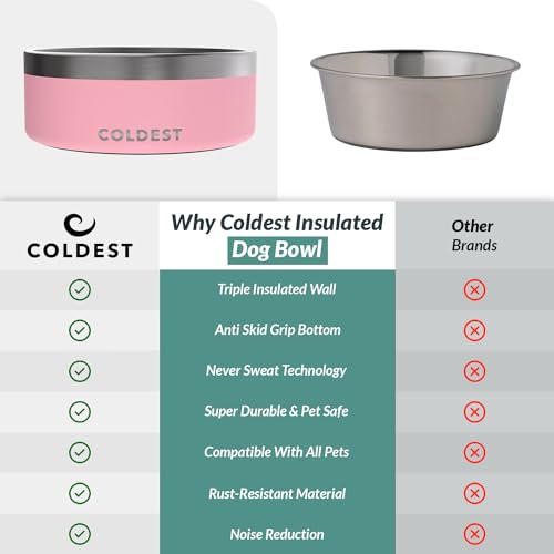 Coldest Dog Bowl (64 oz / Cotton Candy Pink)