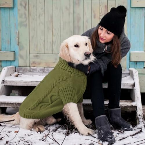XXL Dog Sweater (XX-Large / Olive Green)