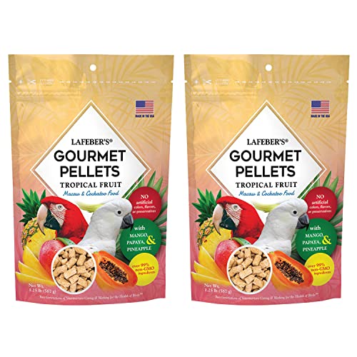 Tropical Fruit Gourmet Pellets for Macaws (1.25 Pound (Pack of 2))