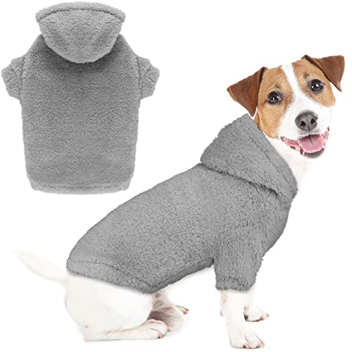 Fuzzy Dog Hoodie & Sweater (Medium / Grey)