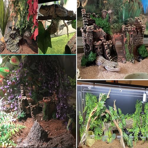 Bearded Dragon Tank Castle Decorations