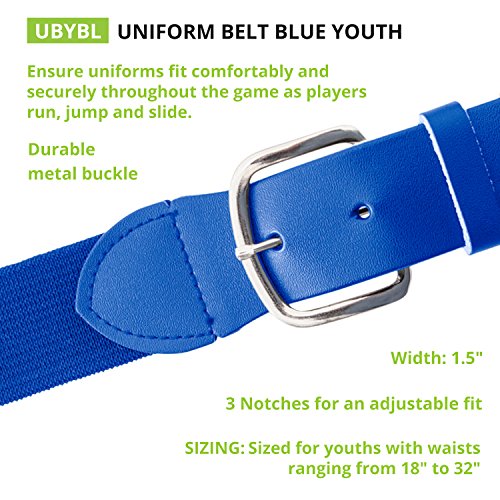 Baseball Softball Uniform Belt (Youth (18-32 Inches) / Royal Blue)