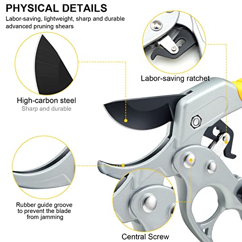 Premium Germany Pruning Shears (Yellow)