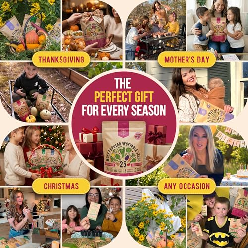25 Vegetable Seeds Variety Pack