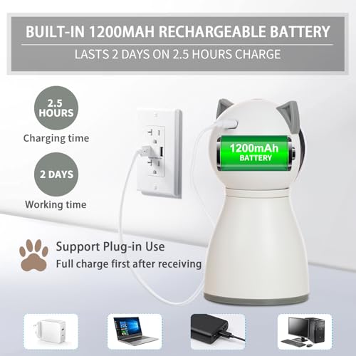 Interactive Cat Toys Laser for Indoor Cats (White)