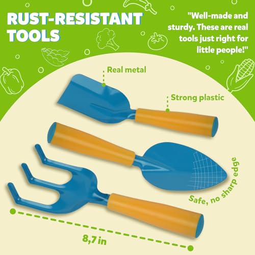 Kids Gardening Set (Blue)
