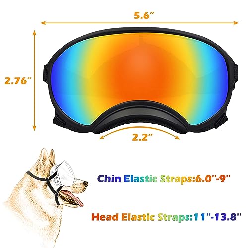 Medium Dog Sunglasses with Adjustable Strap UV Protection