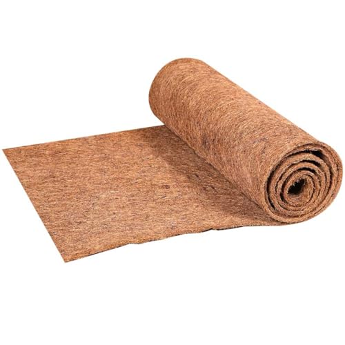 78.7x15.7in Reptile Carpet Coconut Fiber Substrate Large Snake Bedding Coco Liner Roll Mat for Bearded Dragon Tortoise Lizard Habitat Pad Garden Decoration (15.7x78.7inch)
