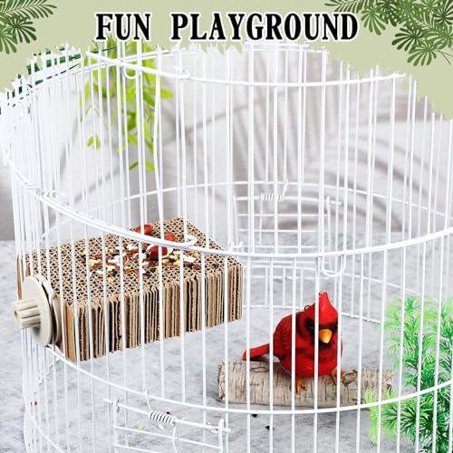 2 Pcs Bird Toys Parrot Perch Stand Cage Accessories (Small)