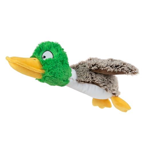 Interactive Squeaky Dog Chew Toy (Mallard Duck (Gray) / Small)