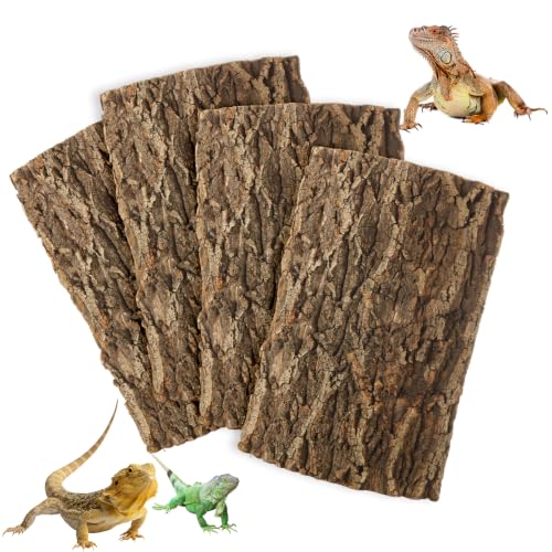 4PCS Cork Terrarium Background 11.8x7.8in for Reptile (4PCS-11.8×7.9in)